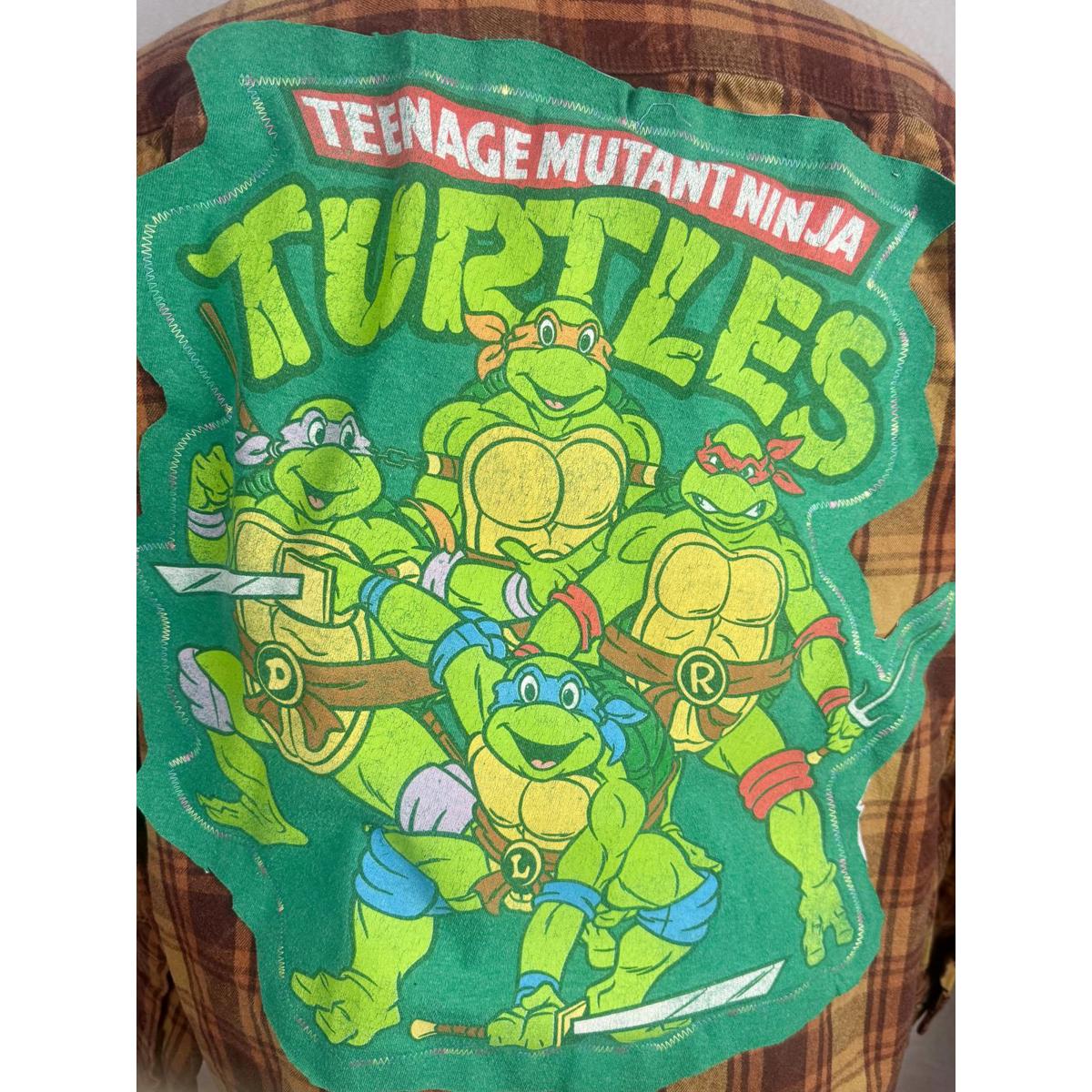 April 25th Flannels Teenage Mutant Ninja Turtles Tmnt Graphic Grunge